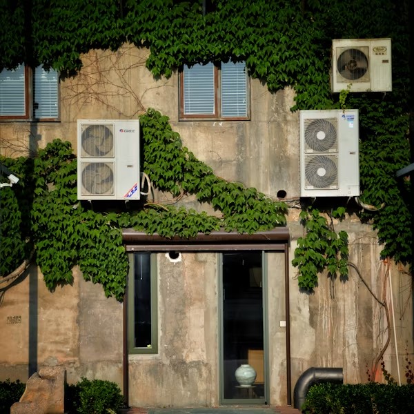 Two-story tract home with mini-split unit for upstairs cooling