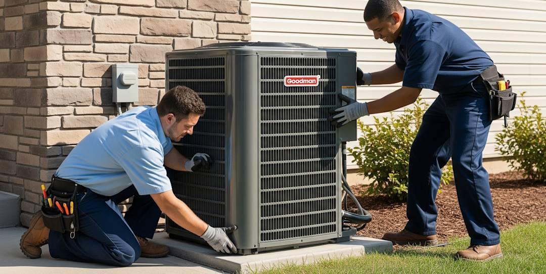 Professional residential air conditioner replacement in California, showing proper equipment installation as an alternative to repeated AC repair in California.