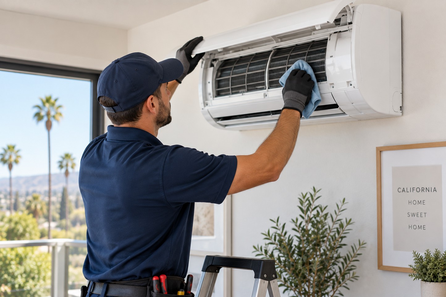 Mini split maintenance in California for a well-maintained ductless HVAC system.