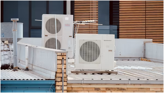 Professional HVAC installation in California home
