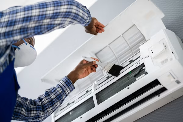 HVAC air filter cleaning for residential heating and cooling